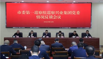 中共遂宁市委第一巡察组向遂宁兴业集团党委反馈巡察情况