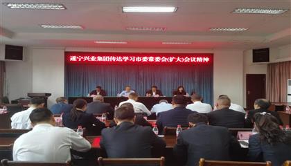 遂宁兴业集团传达学习市委常委会（扩大）会议精神